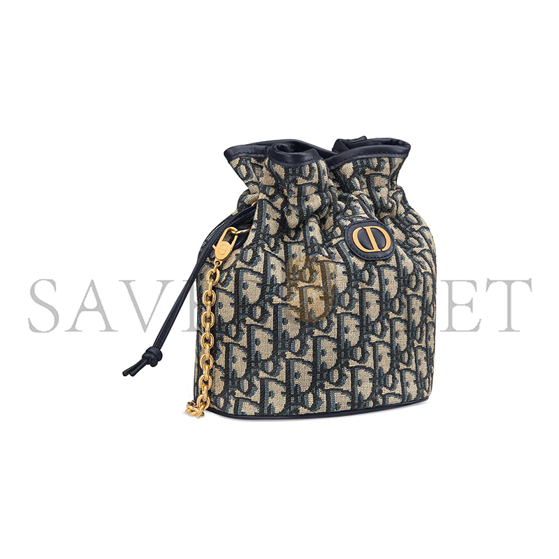 D*or 30 montaigne mini bucket bag with drawstring s2374utzq_m928 (18.5*16*13cm)